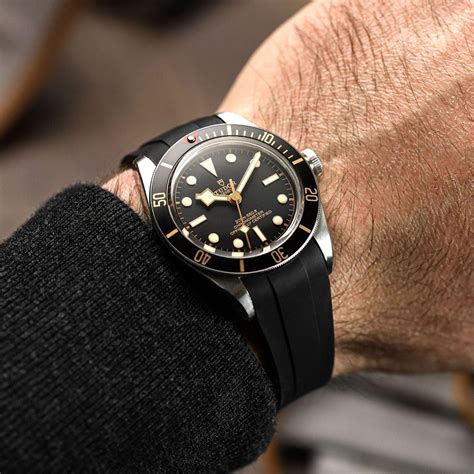 tudor black bay 41 strap|black bay 58 rubber strap.